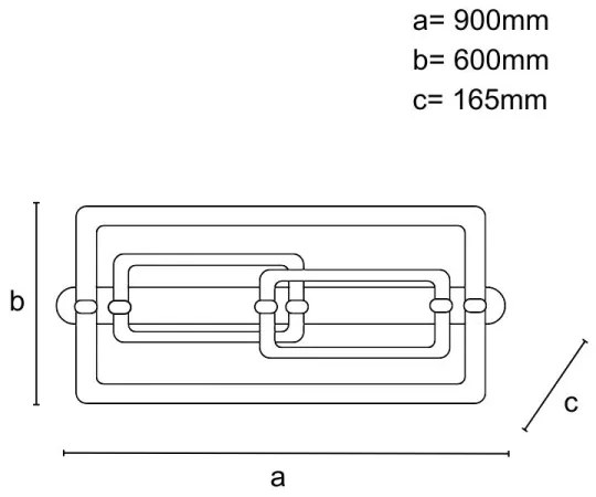 LED fényerőszabályozható mennyezeti lámpatest LED/280W/230V 3000-6500K + távirányító