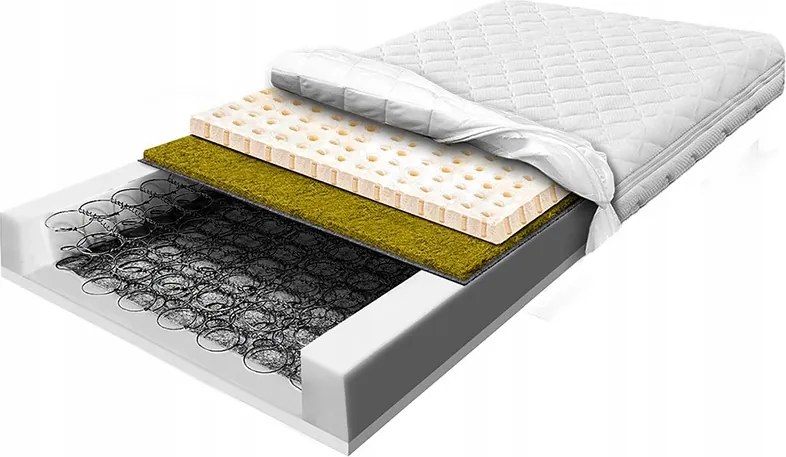 Rugós matrac 100x200 tengeri fű hőszabályozó latex H2