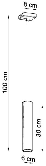 Sollux SL.1204 - Csillár zsinóron LAGOS 1xGU10/10W/230V króm