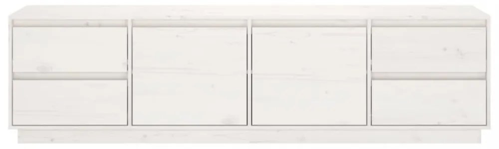 fehér tömör fenyőfa TV-szekrény 176 x 37 x 47,5 cm