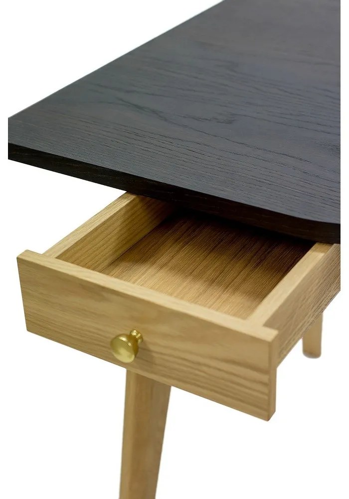 Íróasztal tölgyfa dekorral 70x140 cm Nice – Woodman