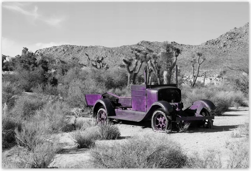 Poszterek 200x135 Lila autó Lövöldözős