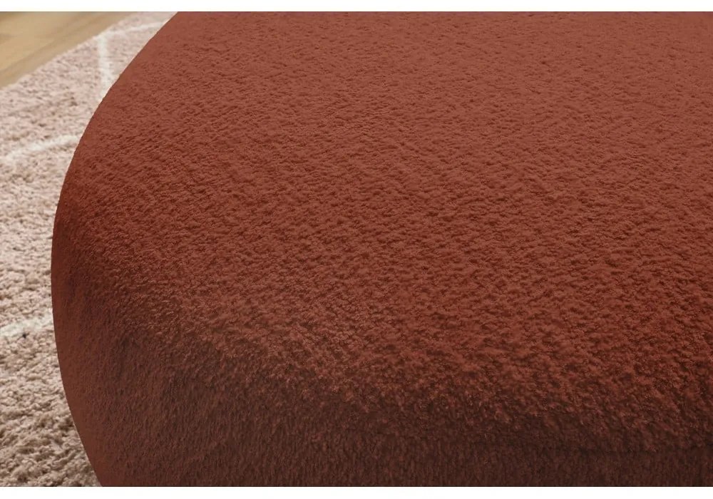 Téglavörös buklé szövet lábtartó Saint-Germain – Bobochic Paris