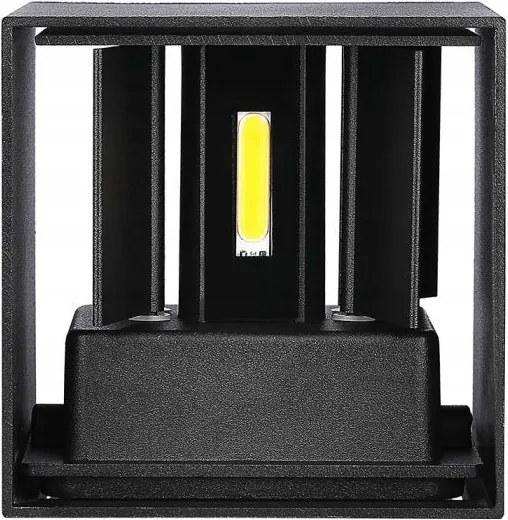 V-tac Fali Lámpatest Felső-alsó 5W Négyzet Fekete