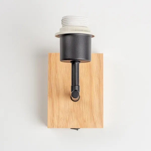 BRILAGI - Fali lámpa BOBO WOOD 1xE27/25W/230V tölgy/fekete/fehér/zöld/dzsungel