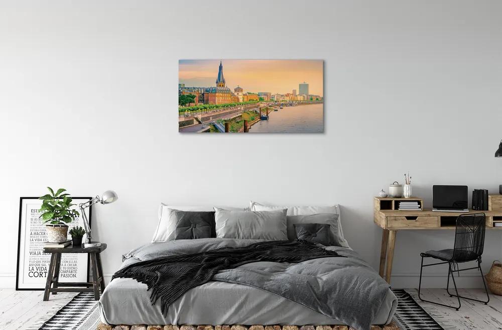 Canvas képek Németország Sunrise River 120x60 cm