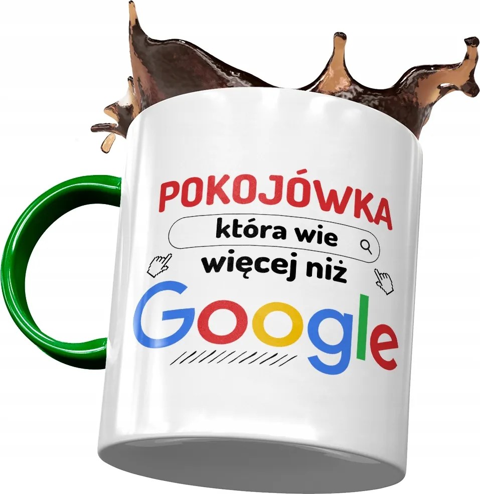 Zöld Bögre A Takarítónőnek, Aki Többet Tud Fénykép Nyomtatással