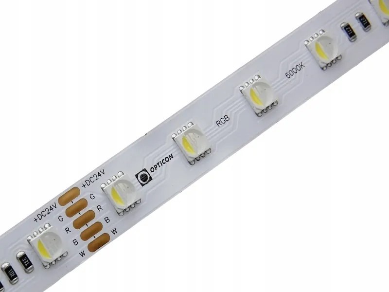Led Szalag 24V DC Rgbw 4in1 Fehér Hideg 6000K 19,2W/m 300 Smd 5050 IP20 12mm