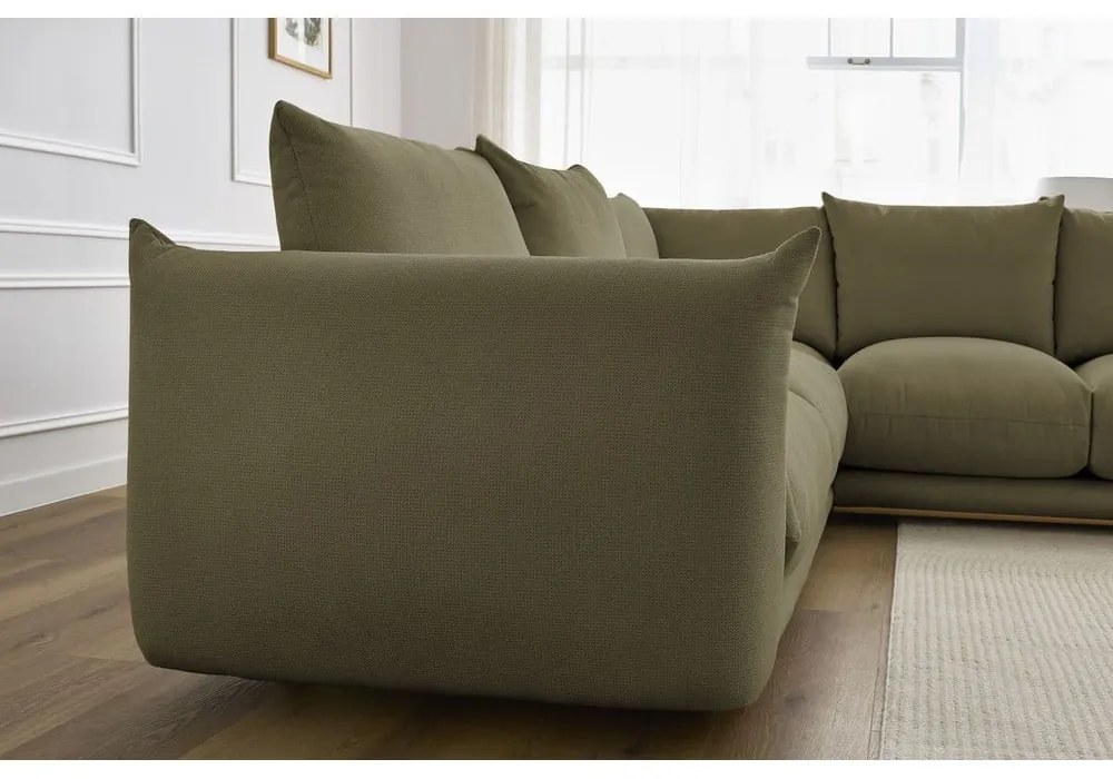 Világoszöld sarokkanapé Ernest – Bobochic Paris