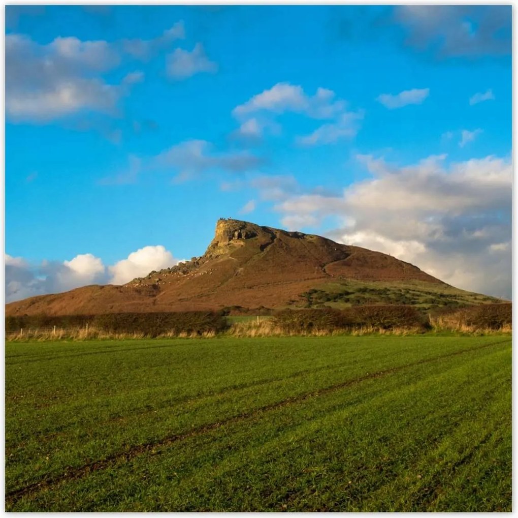 Poszterek 100x100 Hegy a mező mögött