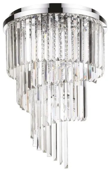Ideal Lux - Kristály csillár CARLTON 12xE14/40W/230V átm. 50 cm króm