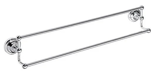 Ezüstszínű törölközőtartó, 66,5 x 12,5 cm