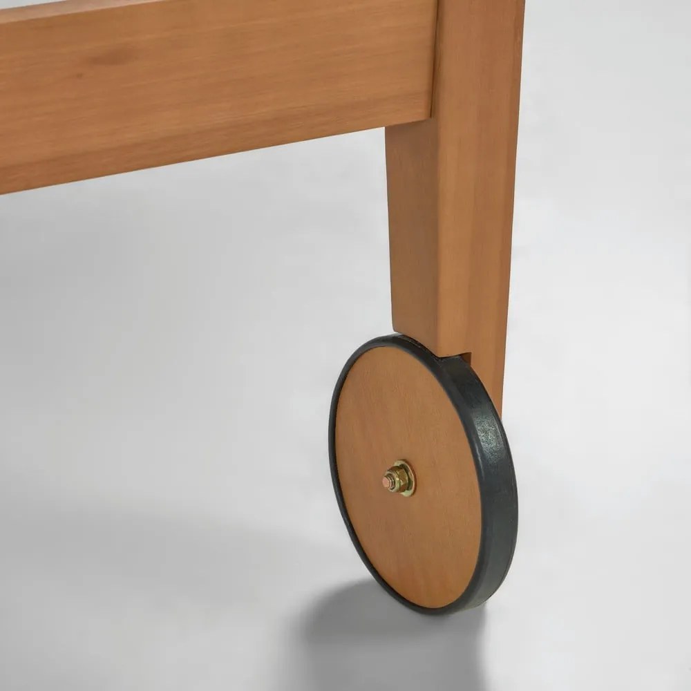 Caterin bézs eukaliptuszfa kerti napozóágy - Kave Home