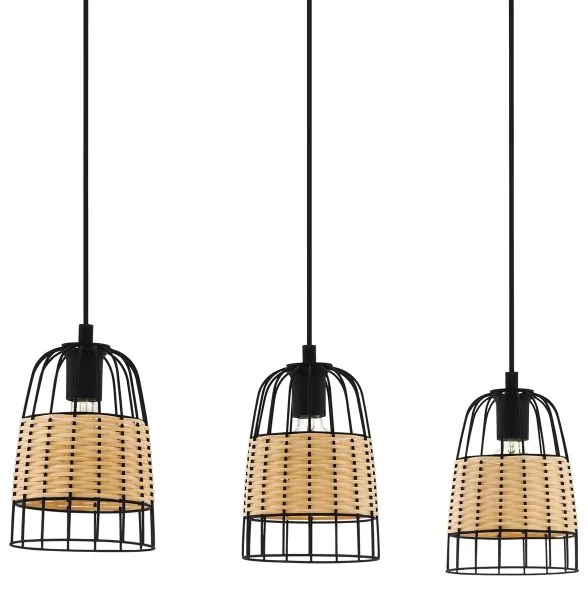 Eglo 43313 - Csillár zsinóron ANWICK 3xE27/40W/230V