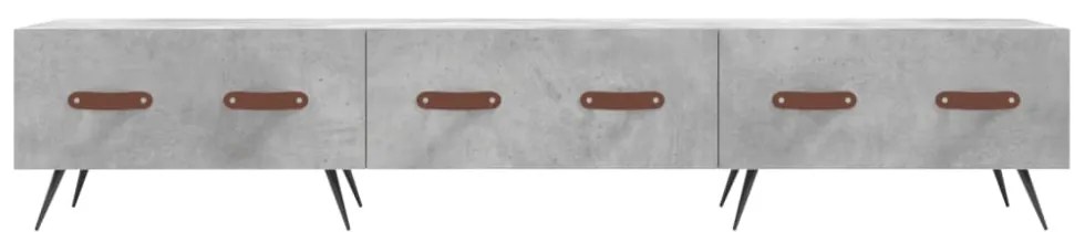 betonszürke szerelt fa TV-szekrény 150 x 36 x 50 cm