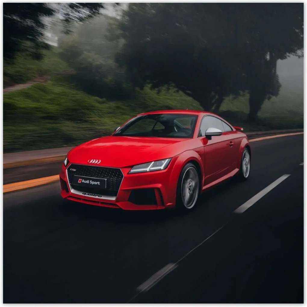 Poszterek 140x140 Piros Audi Autó