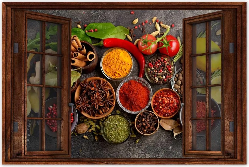 Poszterek 90x60 Rusztikus Fűszerek