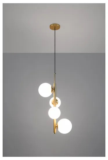 Csillár zsinóron CORDEL 4xG9/20W/230V arany