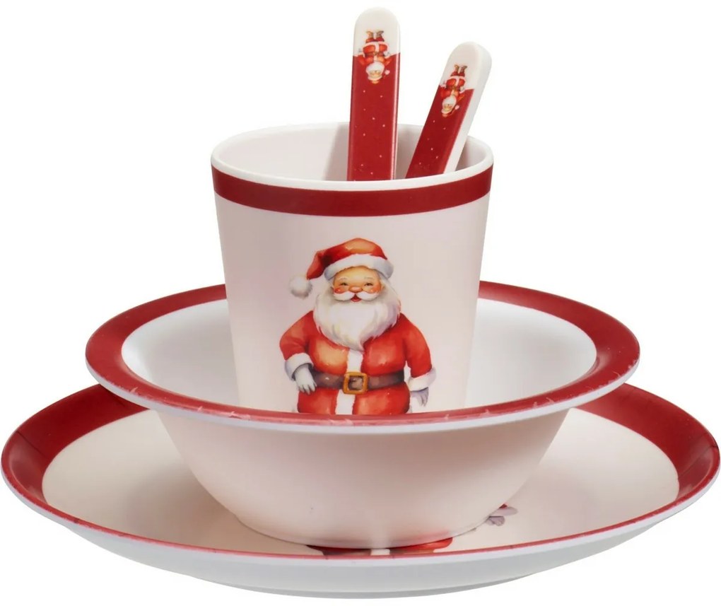 Santa 5 db-os melamin gyerek étkészlet