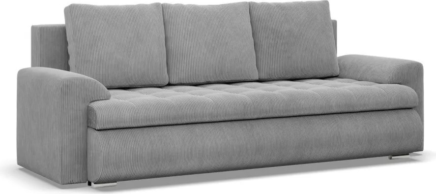 Tokio kanapéágy, kordbársony, szürke