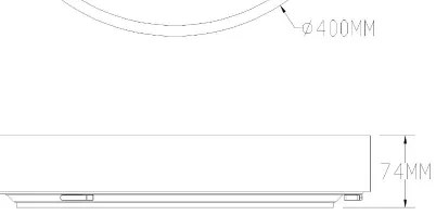 Zuma Line MS724-R400-GD - LED Dimmelhető lámpa NADI LED/36W/230V átm. 40 cm arany + távirányító