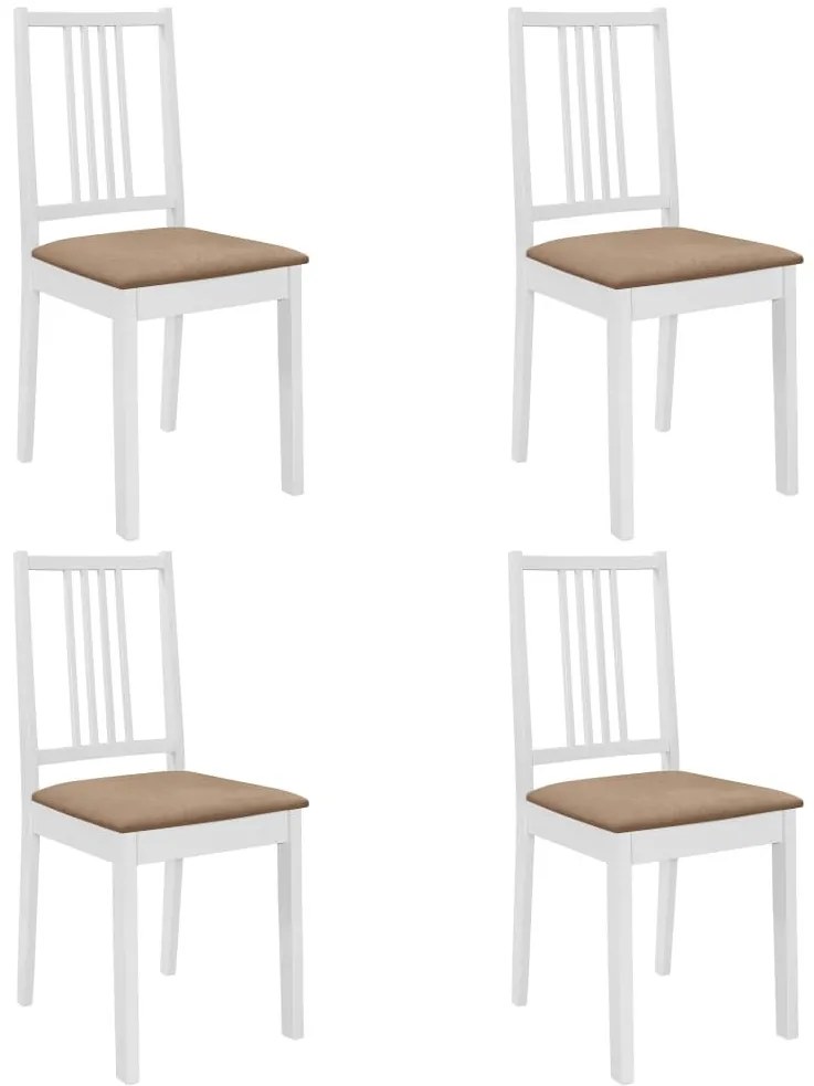 5-részes fehér MDF étkezőgarnitúra