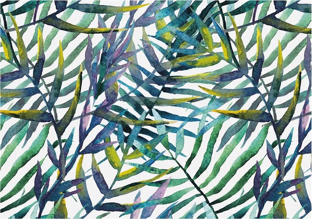 Fali fotótapéta Étkezőbe Egzotikus növényzet 312x219