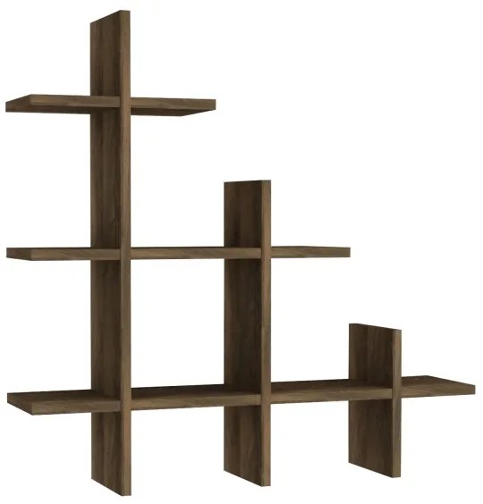 Fali polc JUKE 80x81,8 cm barna