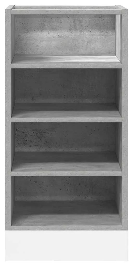 betonszürke szerelt fa alsószekrény 40x44,5x81,5 cm