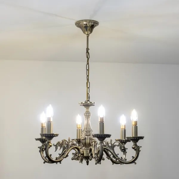 Brilagi - Csillár láncon CLASSIC 6xE14/60W/230V réz