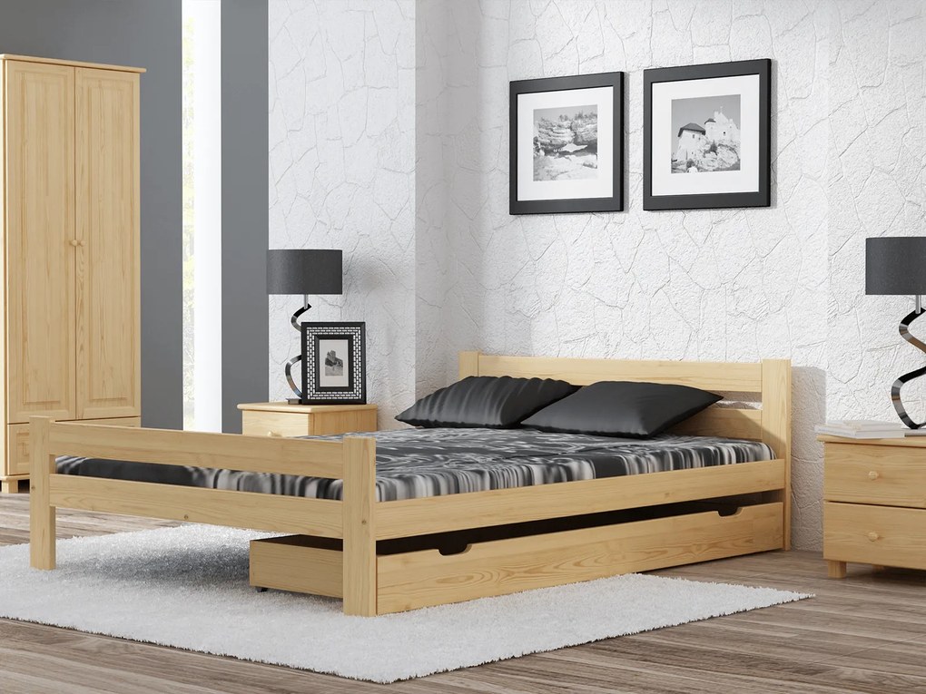 Fa ágy 120x200cm Kenta VitBed fenyő