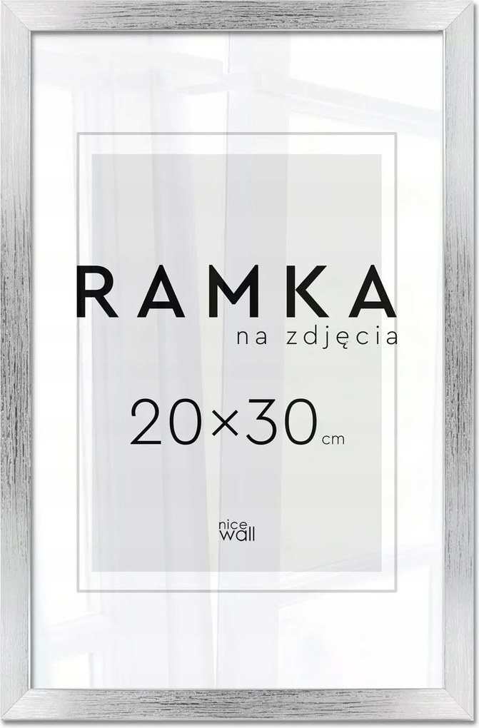 Képkeret 20x30 Képkeret Fotó 30x20 ezüst