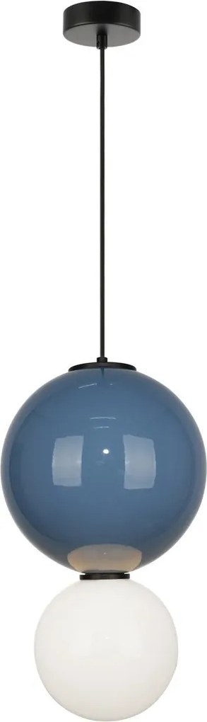 Italux modern függeszték pieve matt fehér kék opál itxpnd-95221-1l-blu
