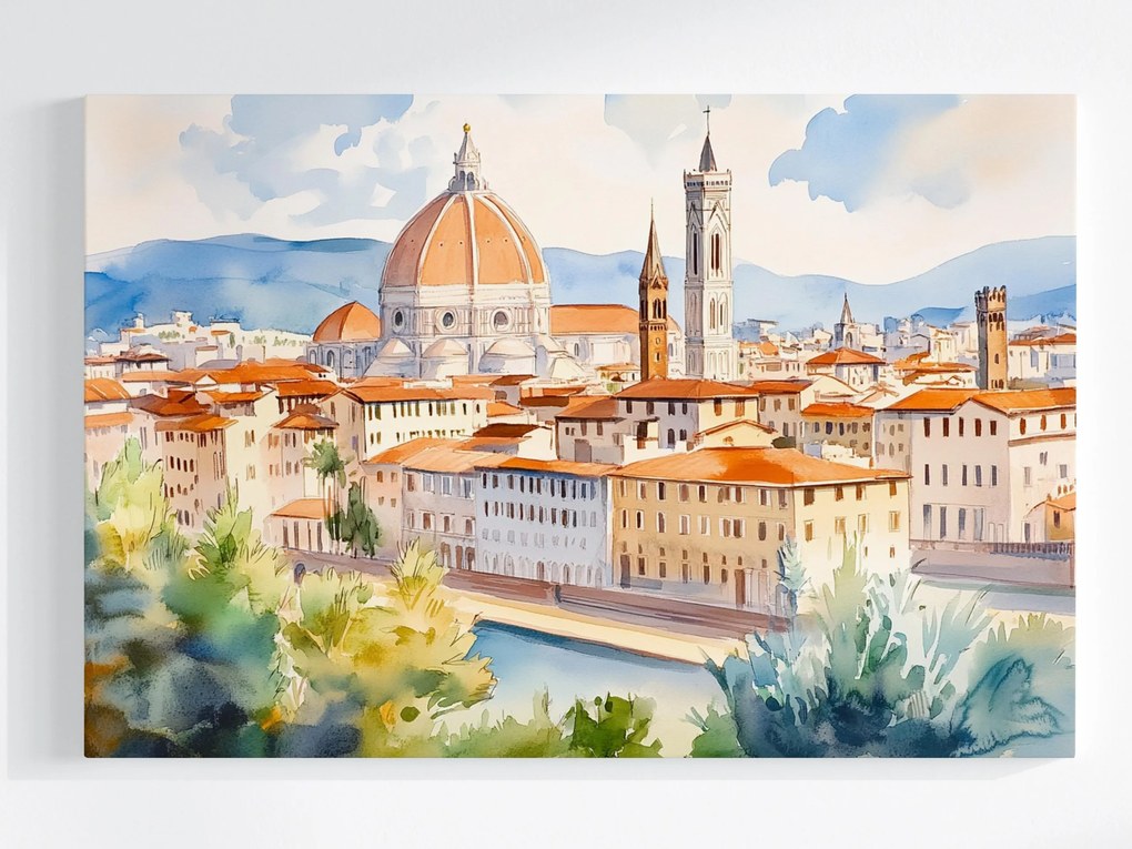 Vászonkép Canvas Város Olaszország Firenze Toszkána Székesegyház 120x80