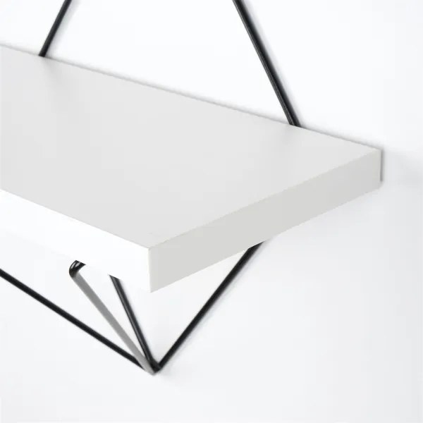 KÉSZLET 2x Fali polc 14x30 cm fehér