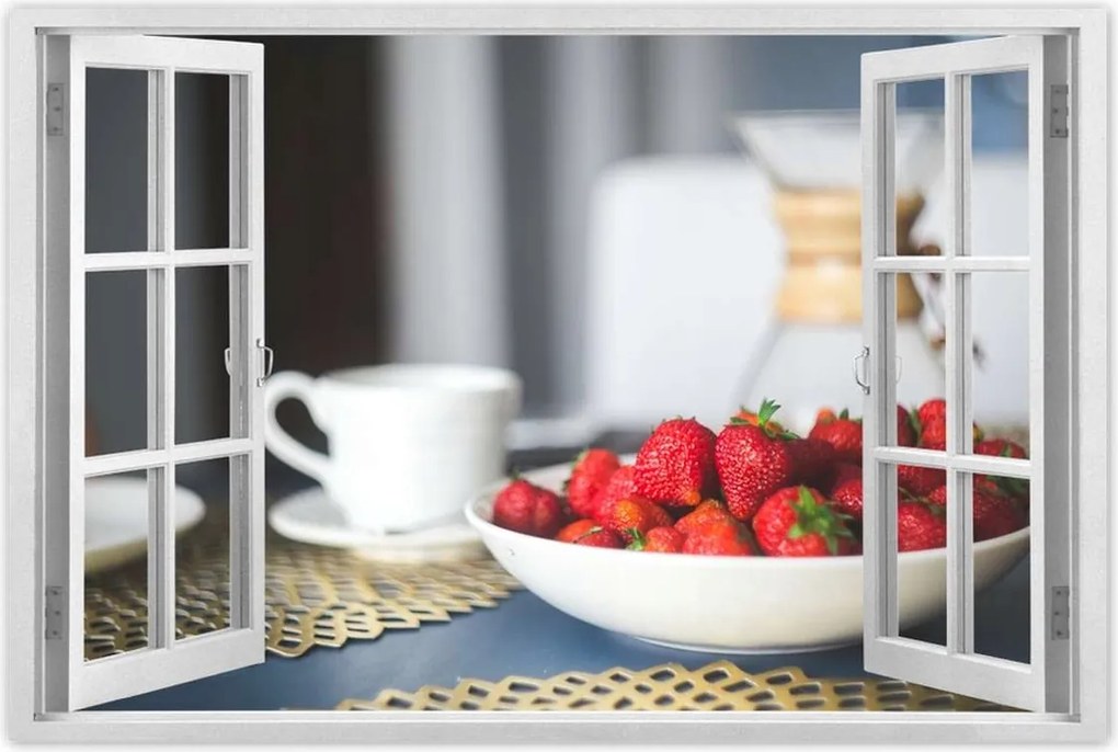 Poszterek 120x80 Kávé eperrel