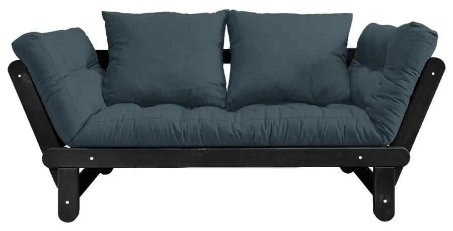 Beat Black/Petrol Blue olajkék kinyitható kanapé - Karup Design