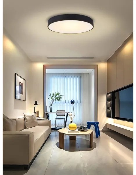 Immax NEO 07203L-LED Dimmelhető mennyezeti lámpa RONDATE 65W/230V Tuya fekete + távirányító