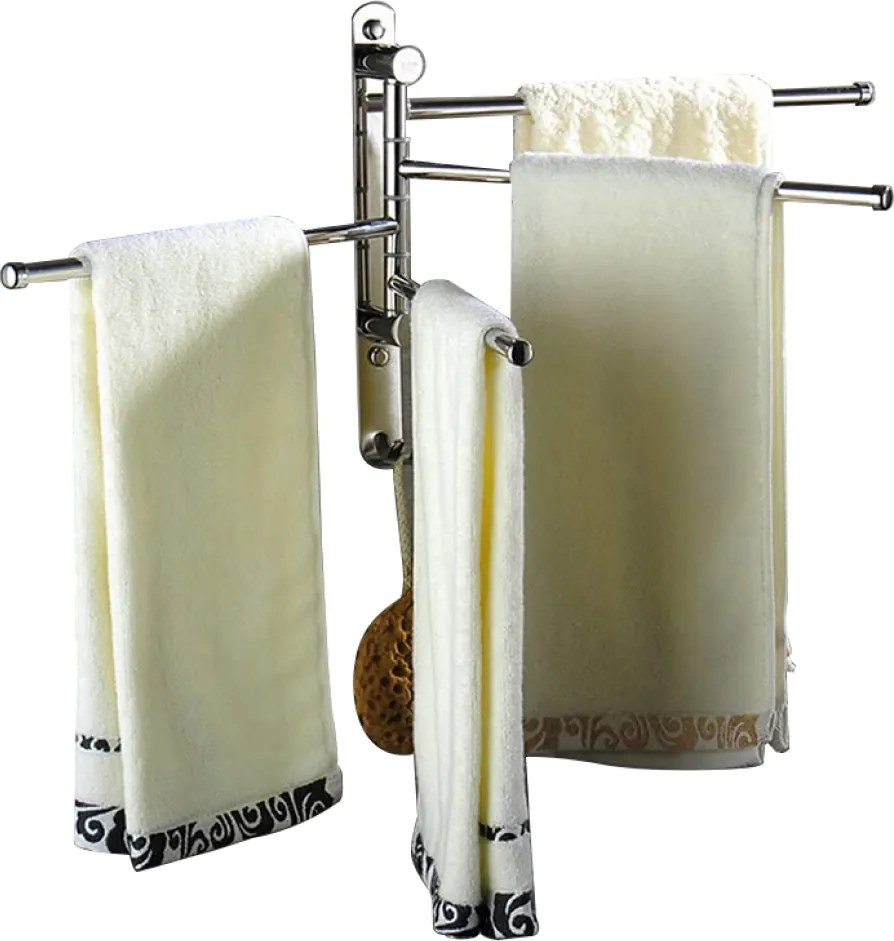 Törülközőtartó, ezüst, HOLDER