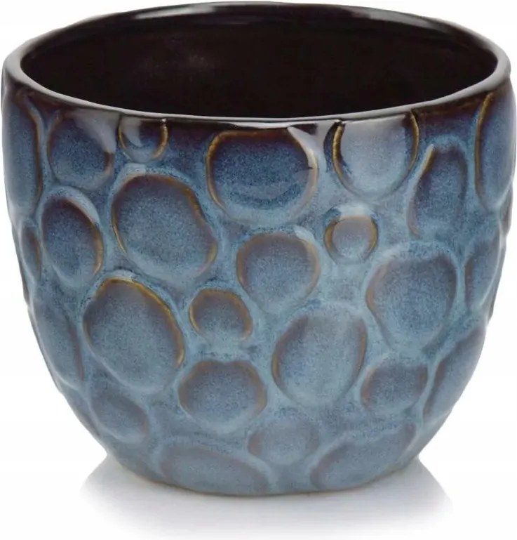 Kék vintage virágcserép Fedő 13 cm