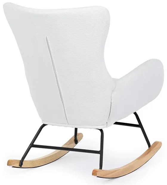 Fehér Szövet Hintaszék. AK-376 WT2