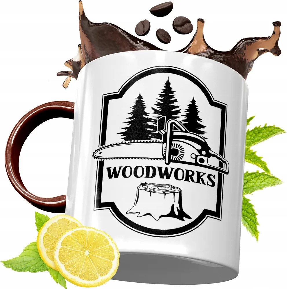 Bordó Bögre Favágónak Születésnapi Ajándék fényképes nyomattal