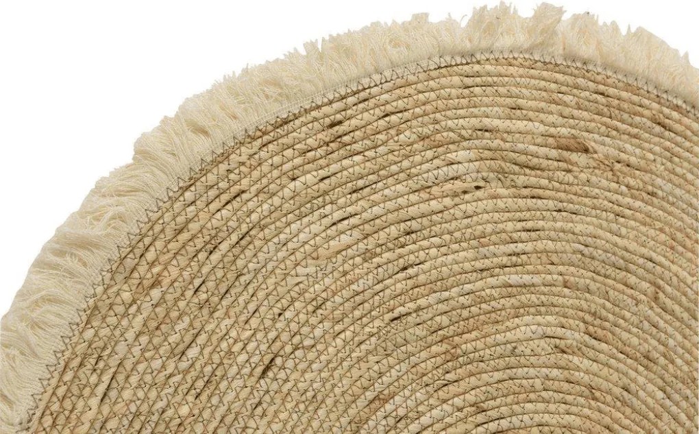 Természetes kerek szőnyeg VELOR ⌀ 70 cm, bézs