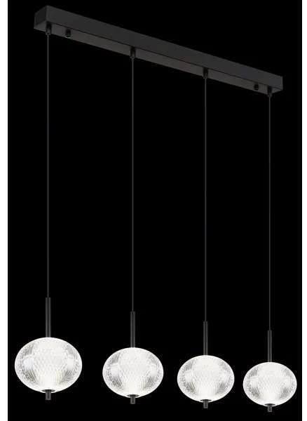 Globo 16042-4H - LED Csillár zsinóron AIDA 4xLED/5,75W/230V 3000K/4500K/6500K