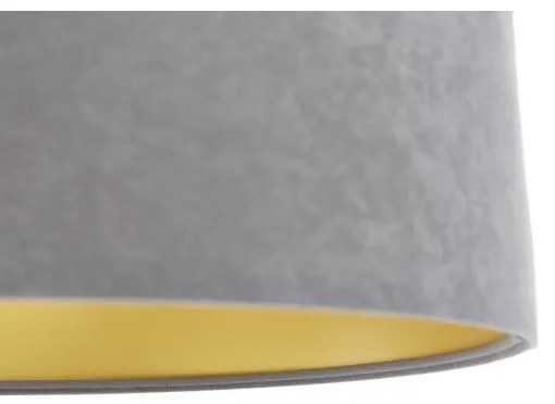 Csillár zsinóron SWING 1xE27/60W/230V szürke/fehér/arany