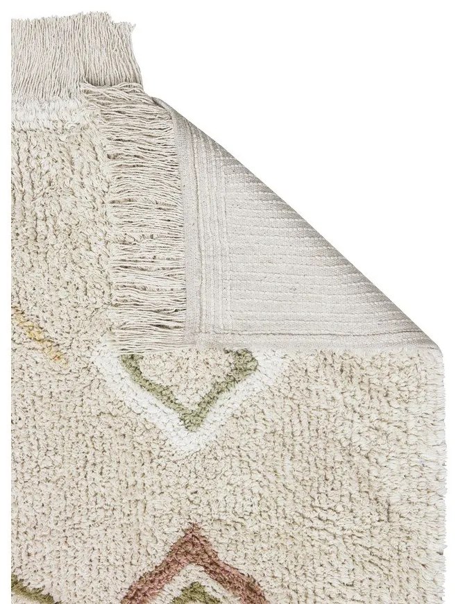 Bézs mosható kézi szövésű pamut szőnyeg 170x240 cm Kaarol Earth – Lorena Canals