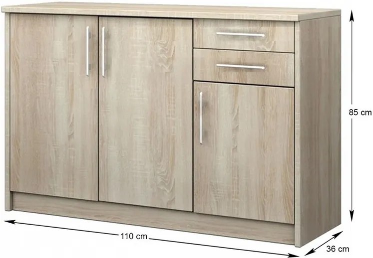 Mdk Cipősszekrény 07 sonoma