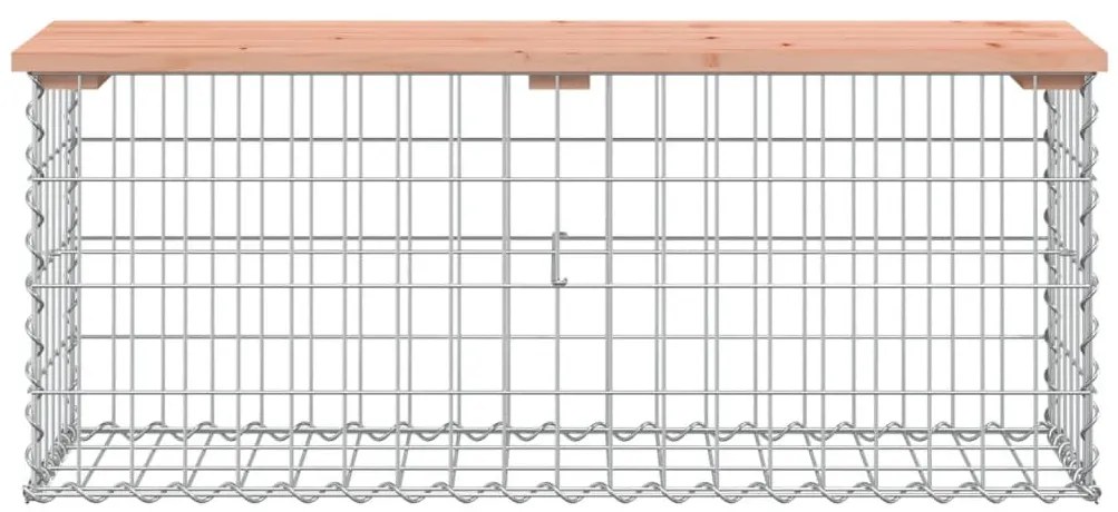 tömör duglászfenyő gabion kerti pad 103x31,5x42 cm
