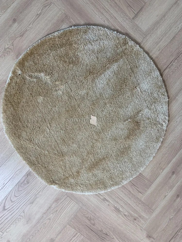 Vajpuha kerek shaggy sebano Bézs (Beige) 67x67