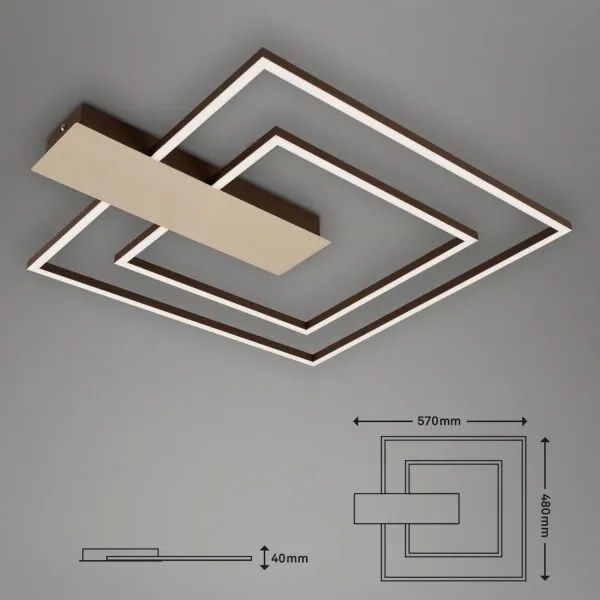 Briloner 3545-017 - LED Dimmelhető mennyezeti lámpa NICO LED/25W/230V arany
